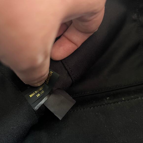 Rebecca Minkoff Large Gabby Tote Black Leather Textured Shoulder Work Bag - Picture 13 of 14